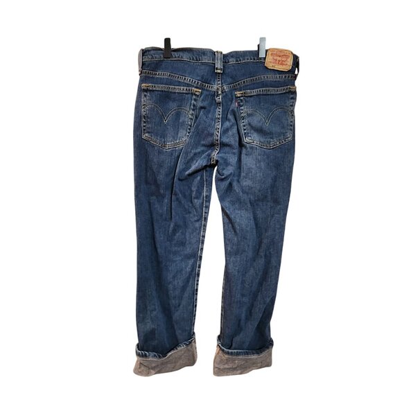 Levis Womens Nouveau Low Straight Cuffed Jeans Size 10 - Picture 2 of 4